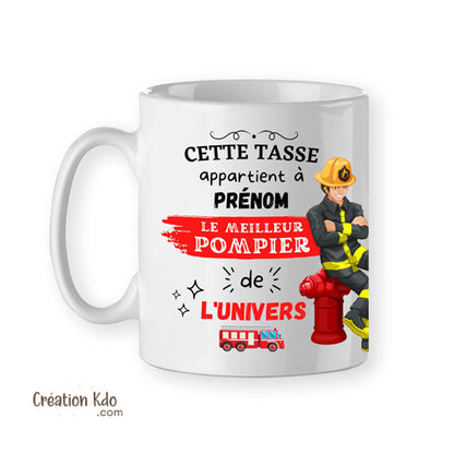 mug pompier tasse cadeau