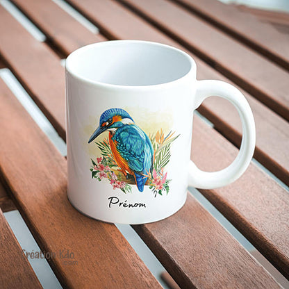 mug oiseau tasse martin pêcheur