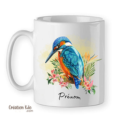 mug oiseau tasse martin pêcheur