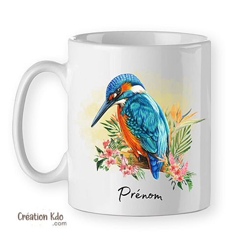 mug oiseau tasse martin pêcheur