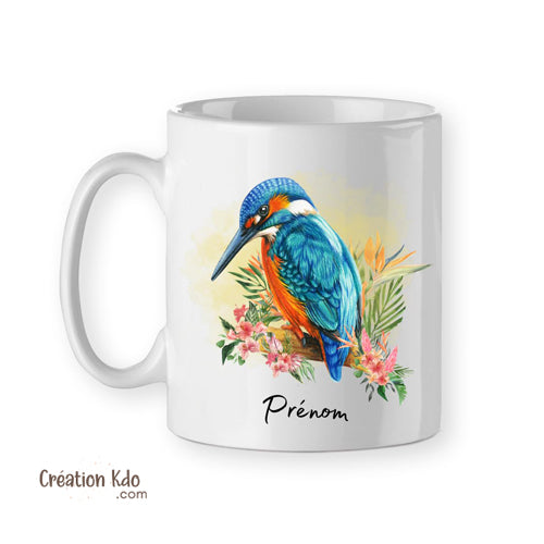 mug oiseau tasse martin pêcheur