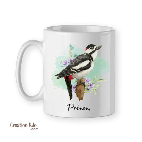 mug oiseau tasse pic épeiche