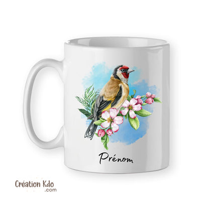 Mug oiseau tasse chardonneret élégant