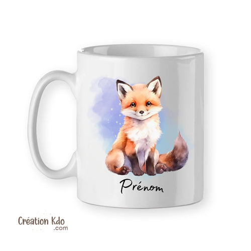 mug renard roux tasse cadeau animaux