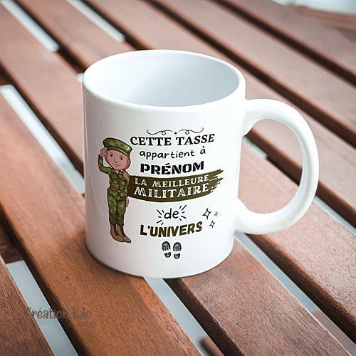 mug femme militaire