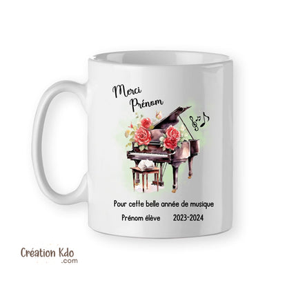 mug merci prof de musique piano tasse professeur année