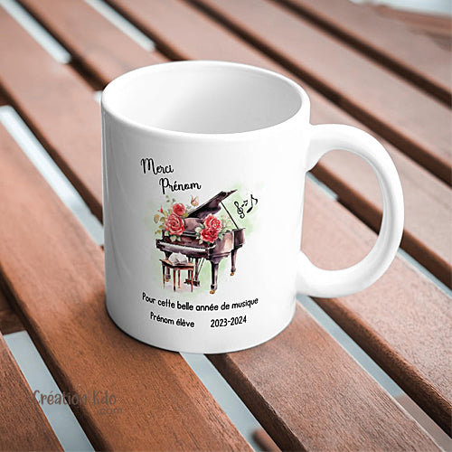 mug piano tasse merci prof de musique