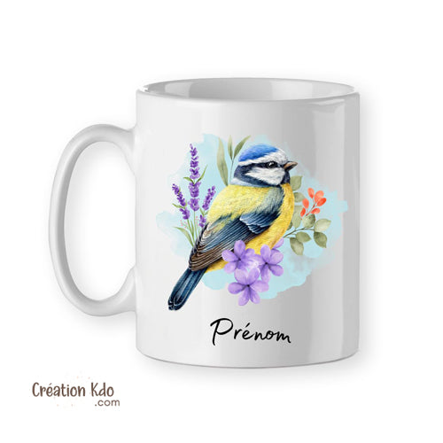 mug oiseau mésange tasse photographe ornithologue