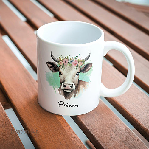 tasse vache mug personnalisé