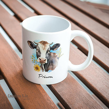 mug vache tasse personnaliser prénom