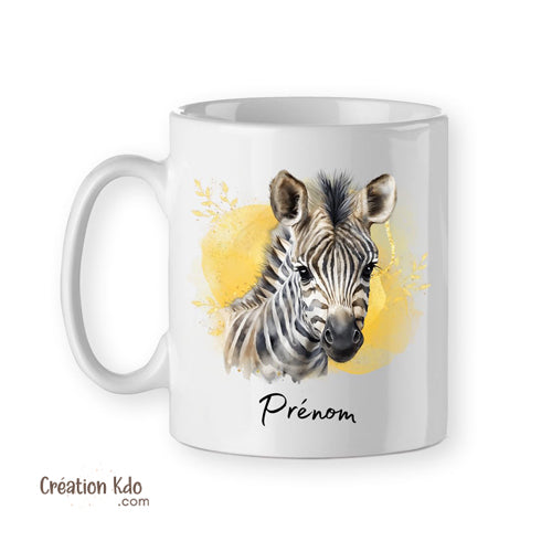 mug zèbre tasse personnalisée