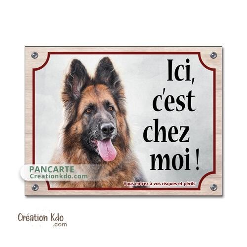 berger allemand plaque attention au chien panneau portail je monte la garde