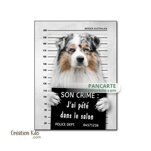 pancarte prisonnier personnalisé panneau chien photo je monte la garde plaque portail
