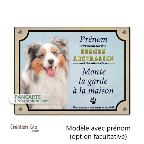 je monte la garde berger australien panneaux