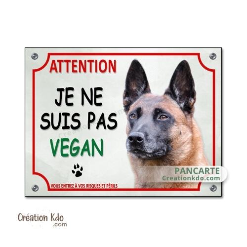 plaque malinois panneau portail chien je monte la garde