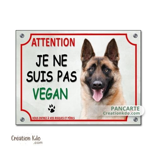plaque malinois panneau je monte la garde humour