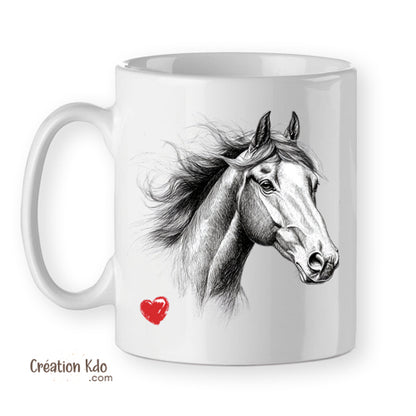 mug cheval tasse céramique 330ml