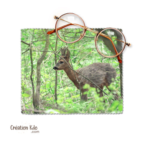 chiffon essuie lunette chevreuil microfibre chamoisine chiffonnette photo