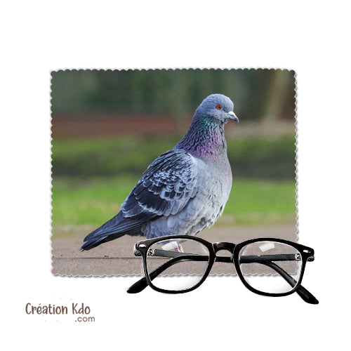 chiffon à lunettes pigeon essuie lunette pigeon photo chiffonnette chamoisine colombophile
