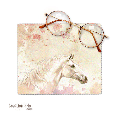 essui lunette cheval microfibre cadeau chiffonnette écran chevaux