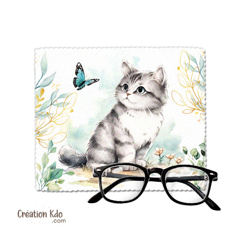 essui lunette microfibre chiffonnette écran perruche ondulée chaton chat
