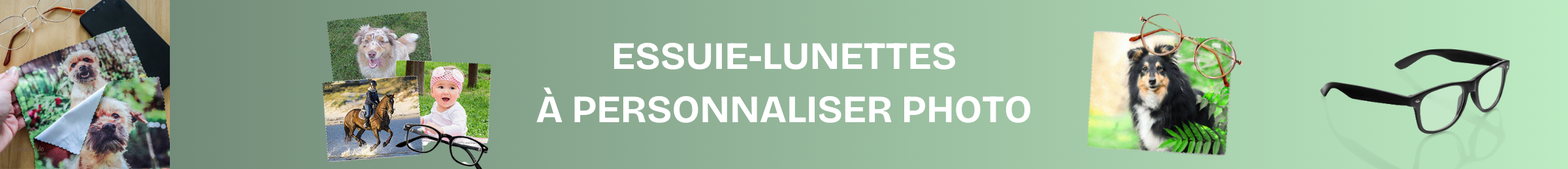 essuie lunette personnalisé photo chiffonnette écrans optique verre étui à lunette