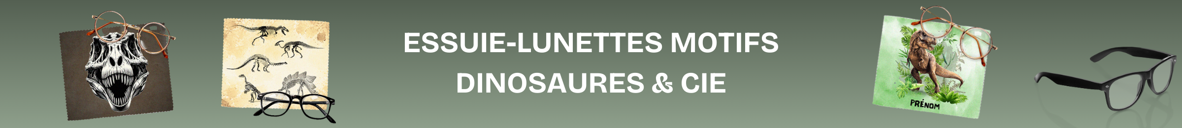 essuie lunette chiffonnette microfibre dinosaure