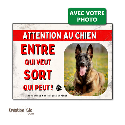panneau humour chien de garde entre qui veut sort qui peut plaque monte la garde photo