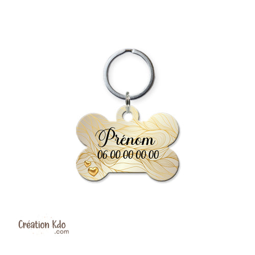 médaille chien prénom médaillon pendentif animal motif chic