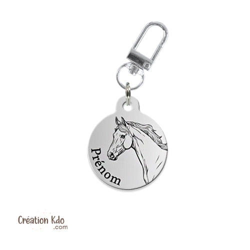 médaille licol identification cheval bride filet éthologie