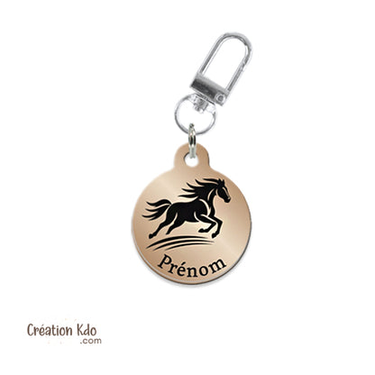médaille licol cheval médaillon pendentif filet bride