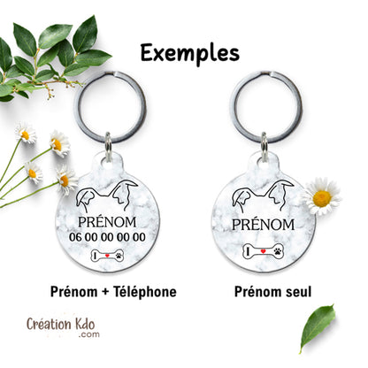 médaille chien pour american staff