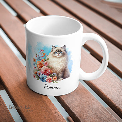 mug chat tasse personnalisée prénom chaton
