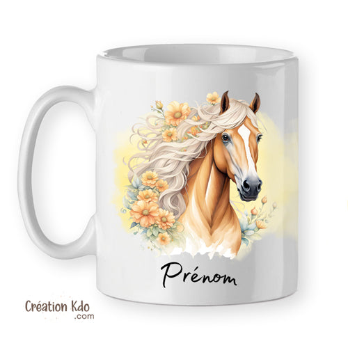 mug cheval tasse chevaux personnalisé