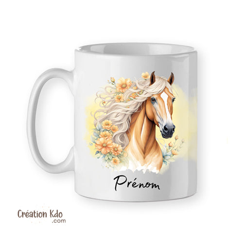 mug cheval tasse chevaux personnalisé