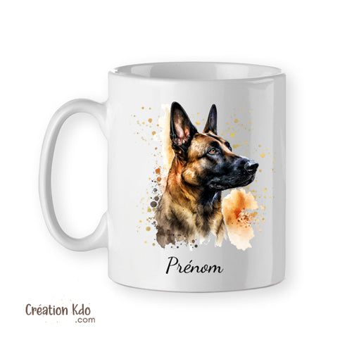 mug malinois tasse berger belge personnalisée