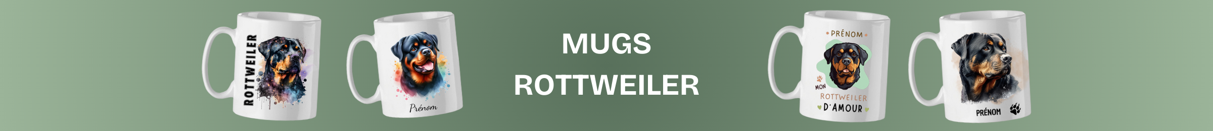 mug chien rottweiler tasse cadeau