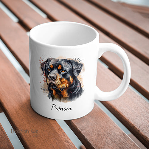 mug rottweiler tasse chien de race personnalisé