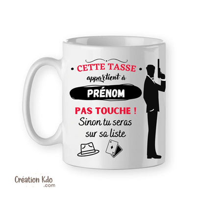 mug humour james bond 007 agent secret tasse drôle pour homme