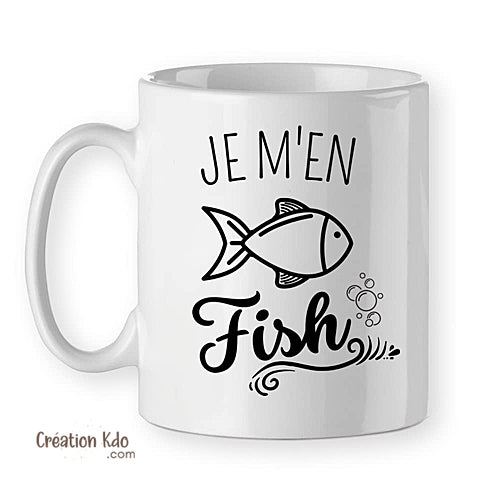 tasse poisson humour pêche mug