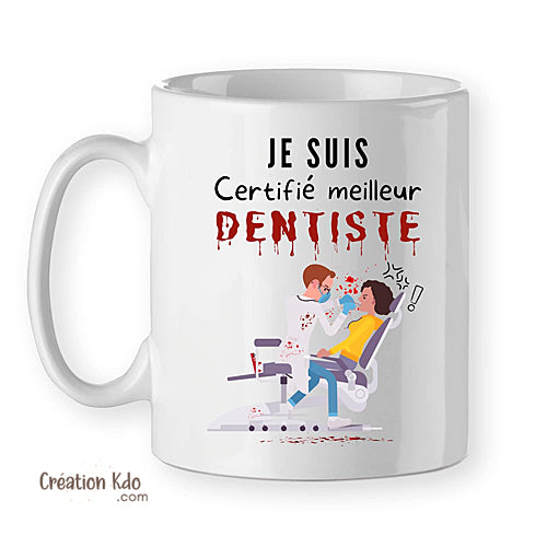 Mug humour pour dentiste homme ou femme