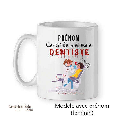 mug personnalisé dentiste humour