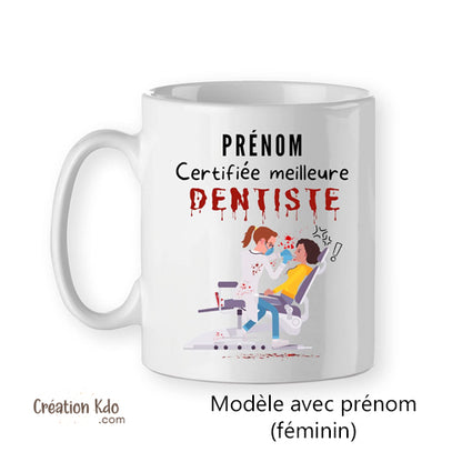 mug personnalisé dentiste humour
