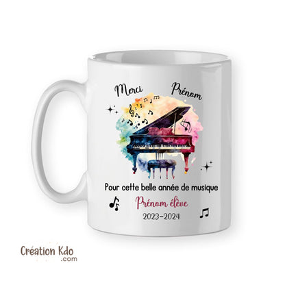 mug merci prof de musique piano tasse professeur année