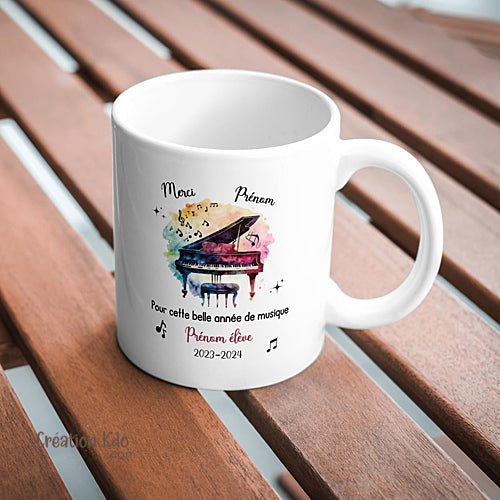 mug merci prof de musique piano tasse professeur