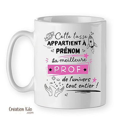 prof mug professeur tasse cadeau personnalisé