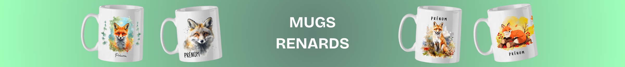 mug renars tasse cadeau personnalisé goupil