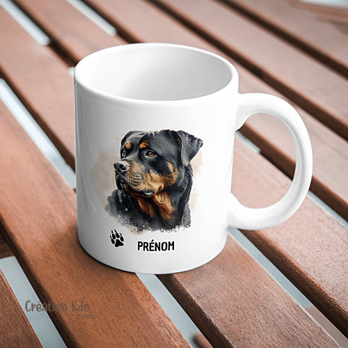 mug rottweiler tasse chien personnalisée