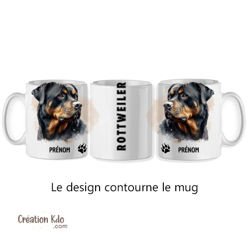 mug rottweiler tasse chien personnalisée