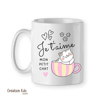 mug je t'aime tasse saint valentin cadeau personnalisé